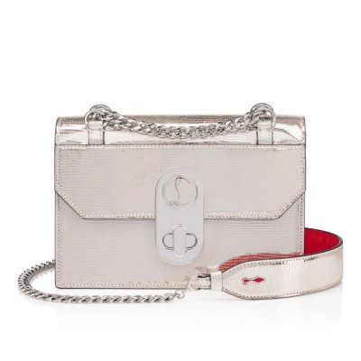 Bolsos De Noche Elisa Christian Louboutin Mujer - Beige/Plateados - 1210665N249